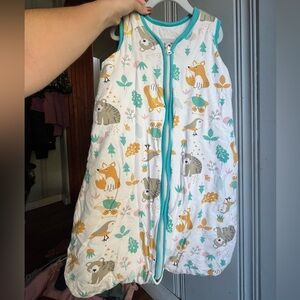 12/18M 100% Cotton Mosebears Babh Animal Print Sleepsack 2.5TOG